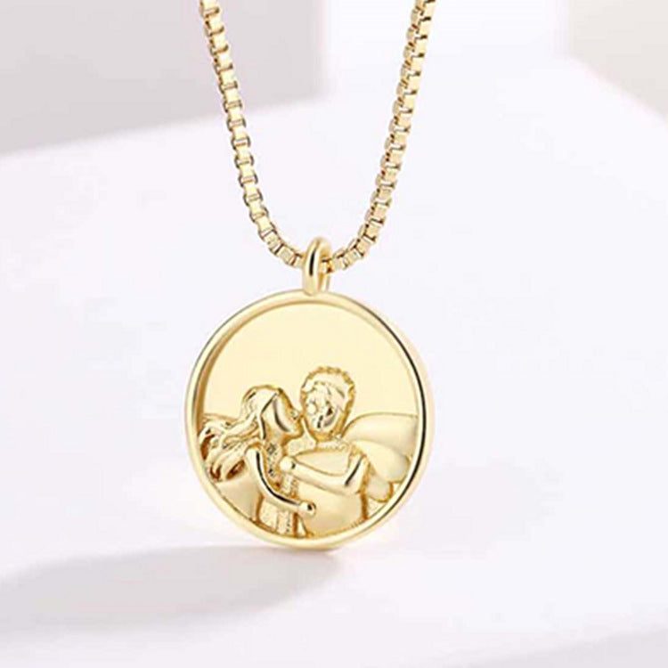 Wholesale Simple Glossy Angel Copper Necklaces